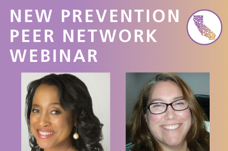 New Prevention Peer Network Webinar | Open to All