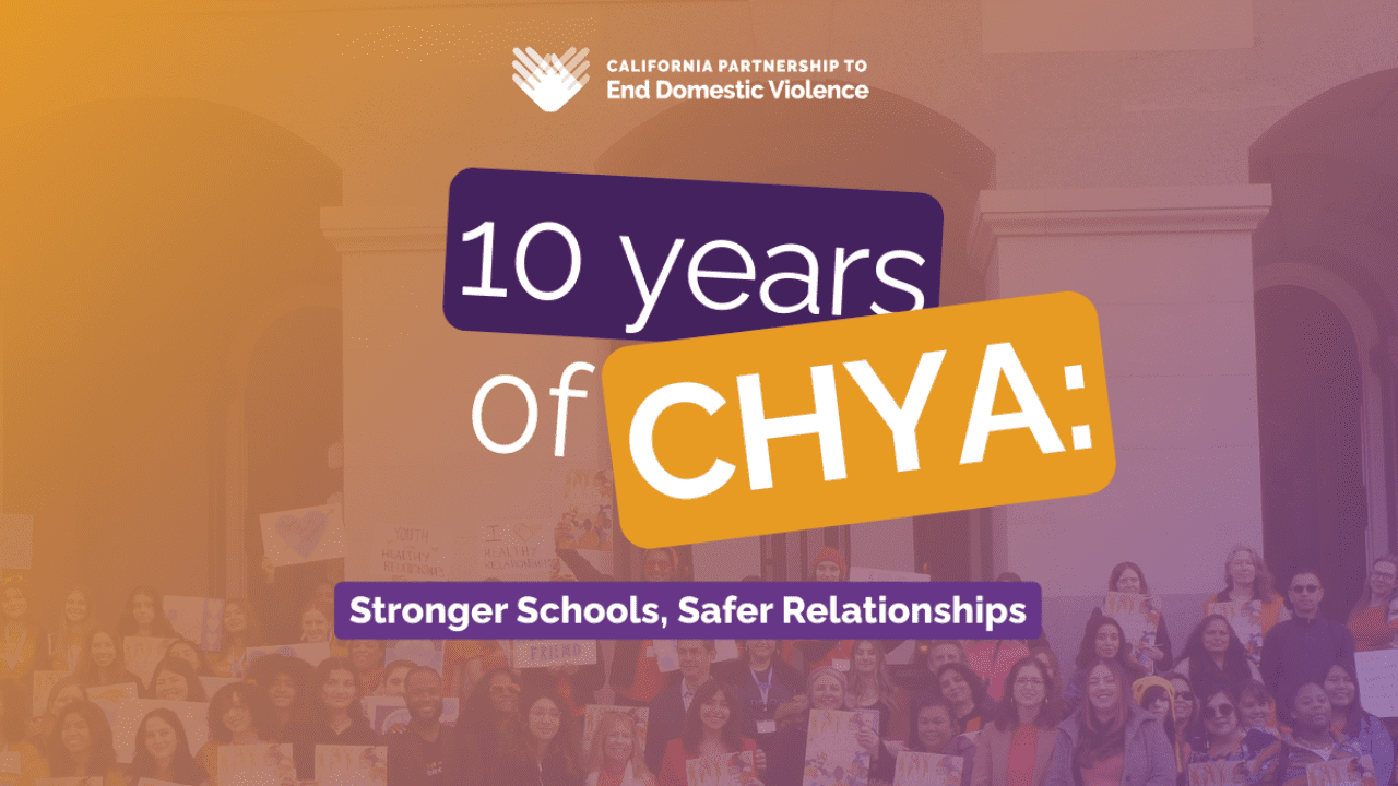 10 years of CHYA Stronger Schools Safer Relationships